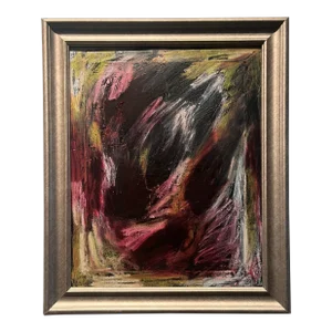 Abstract Oil Painting on Canvas Framed