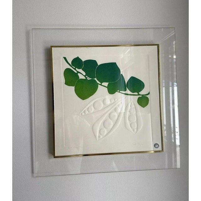 Mid-Century Modern Judy Targan Original Art 1978 “Split Peas” Signed - 44/150 Greg Copeland For Sale - Image 3 of 7
