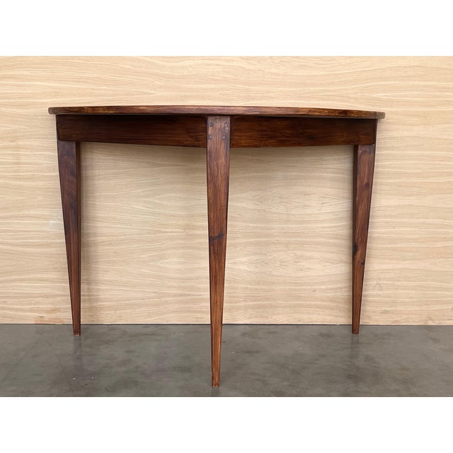 Pair of Spanish Demilune High Console Table For Sale - Image 18 of 18