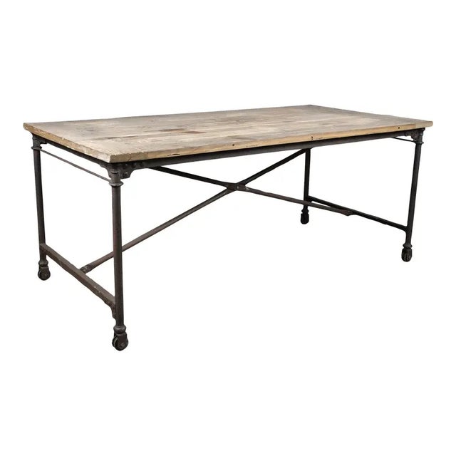 Restoration Hardware Dutch Flat Iron Dining Table Chairish