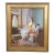 Late 20th Century Dreaminess After Dorofield Hardy Orientalist Ottoman Style Oil Painting Framed For Sale