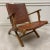 Mid-Century Modern Ecuadorian Mid-Century Stamped Leather Folding Arm Chair For Sale - Image 3 of 13
