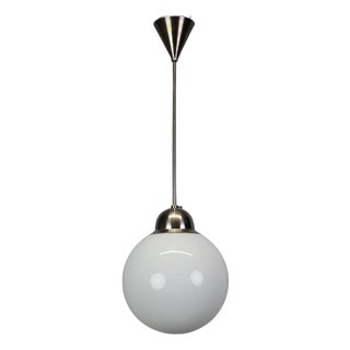 Art Deco Glass Globe Pendant Chandelier, Europe, 1930s For Sale