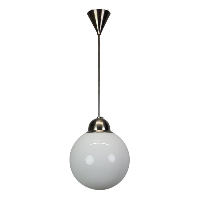 Art Deco Glass Globe Pendant Chandelier, Europe, 1930s For Sale