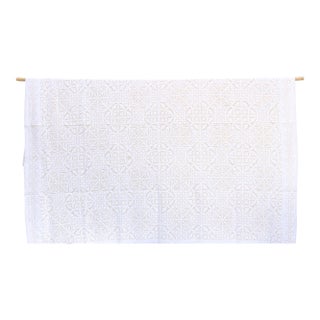 Zinnia Sprial Artisan Applique Bedcover For Sale