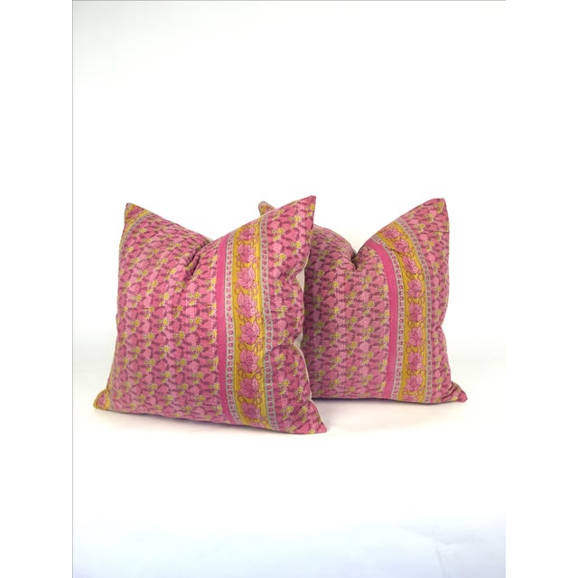 Vintage Kantha Quilt Pillows a Pair Chairish