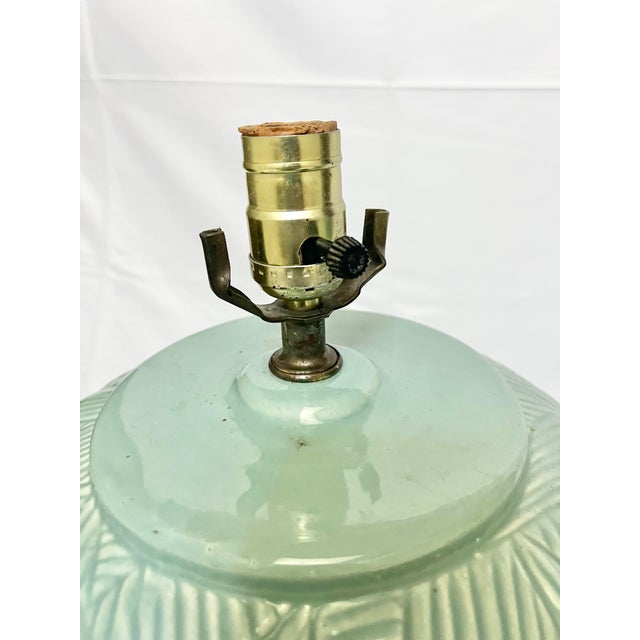 Mid 20th Century Palm Beach Regency Celadon Lamps - A Pair For Sale - Image 9 of 10