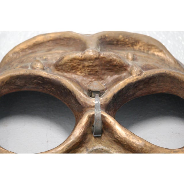 Gothic Copper Mask Wall Decor, 1950s For Sale - Image 12 of 18