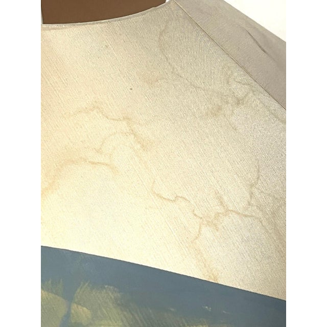Pate De Verre Fabric Shade Table Lamp, 1950s For Sale - Image 9 of 12