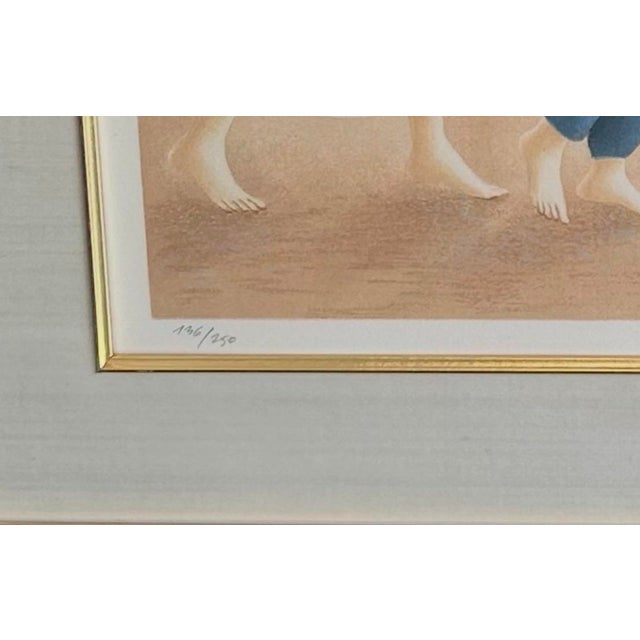 1970s Paul Kor Signed and Numbered Lithograph Titled Parade 136/250 For Sale - Image 4 of 4