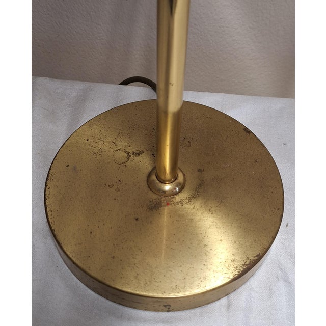 Vintage Table Lamp with Brass Frame, 1970s For Sale - Image 10 of 12
