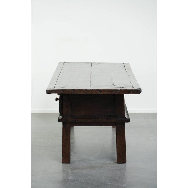 Antique Southern European Chestnut Coffee Table For Sale - Image 7 of 17
