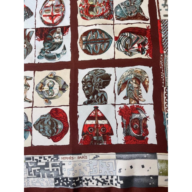 Textile Hermès Silk Scarf Gavroche Persona 2003 Loic Dubigeon For Sale - Image 7 of 9