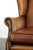 Sheepskin Wing Armchair in Brown For Sale - Image 10 of 14