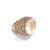 Early 21st Century Bochic "Orient" Pink Quartz & Sapphire Ring Set In 18K Gold & Silver For Sale - Image 5 of 18