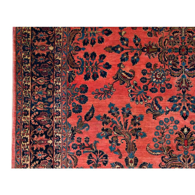 1920s Early 20th Century Persian Sarouk Mohajeran Rug For Sale - Image 5 of 12