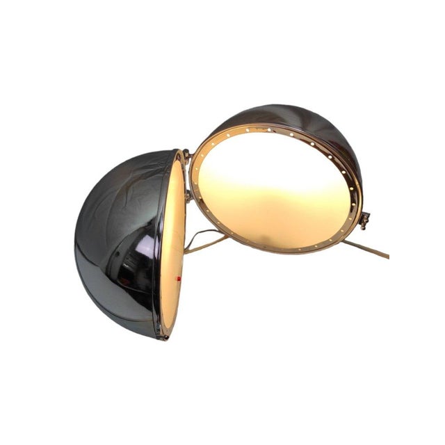 Chromed Metal Sphere Table Lamp, 1970s For Sale - Image 6 of 10
