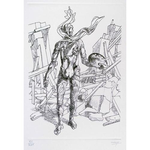 Etching on paper. Hand signed and numbered. Edition of 25 prints in Roman numerals. Perfect conditions. This piece is...