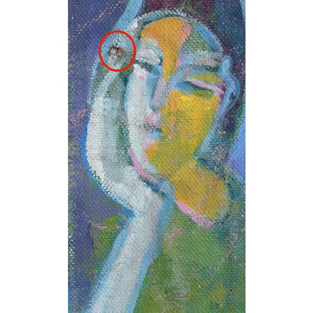 Florentine School Artist, Hidden Portraits XV, 1990s, Acrylic on Canvas, Framed For Sale - Image 6 of 8