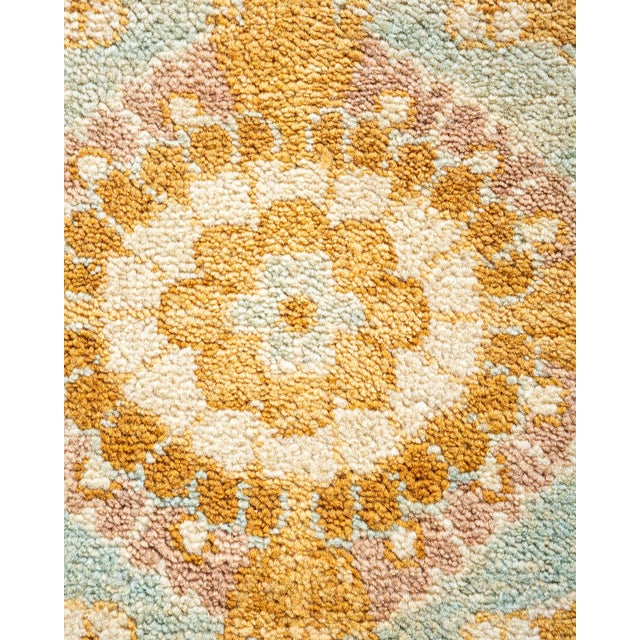 Traditional Eclectic, One-of-a-Kind Hand-Knotted Area Rug - Light Blue, 9' 1" x 12' 2" For Sale - Image 3 of 8