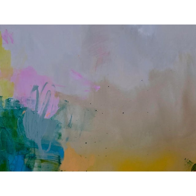 Original Large Blue, Green, Contemporary Painting Titled ‘Passages’ by Michele Zuzalek For Sale - Image 9 of 9