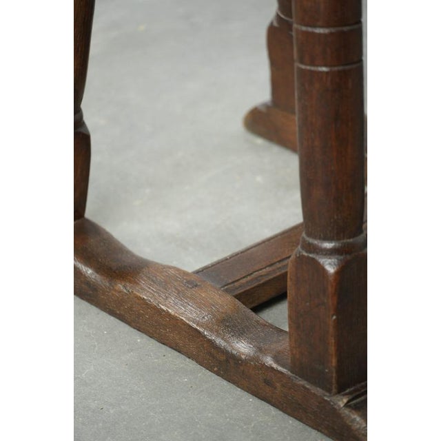 Antique Dutch Oak Stool, Early 19th Century For Sale - Image 10 of 11