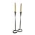 Pair of Belltrees Forge Tall Hand-Forged Pinecone Candlesticks / Scottish Artisan Blacksmith For Sale