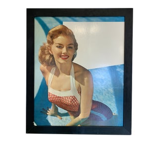Framed Print of 50's Bathing Beauty. For Sale