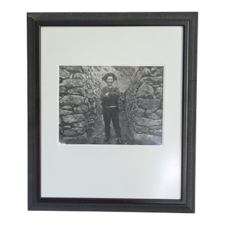 Original Palladium Print Quechua Porter Inca Trail Peru by Susana Raab Framed For Sale