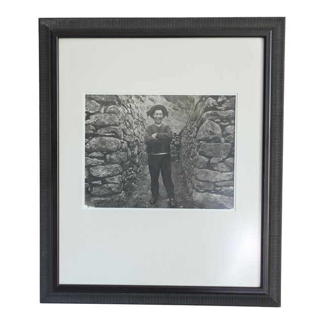 Original Palladium Print Quechua Porter Inca Trail Peru by Susana Raab Framed For Sale