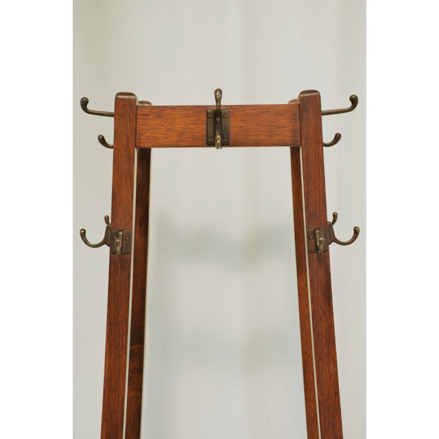 Brown English Arts and Crafts Coat Stand, 1900 For Sale - Image 8 of 18