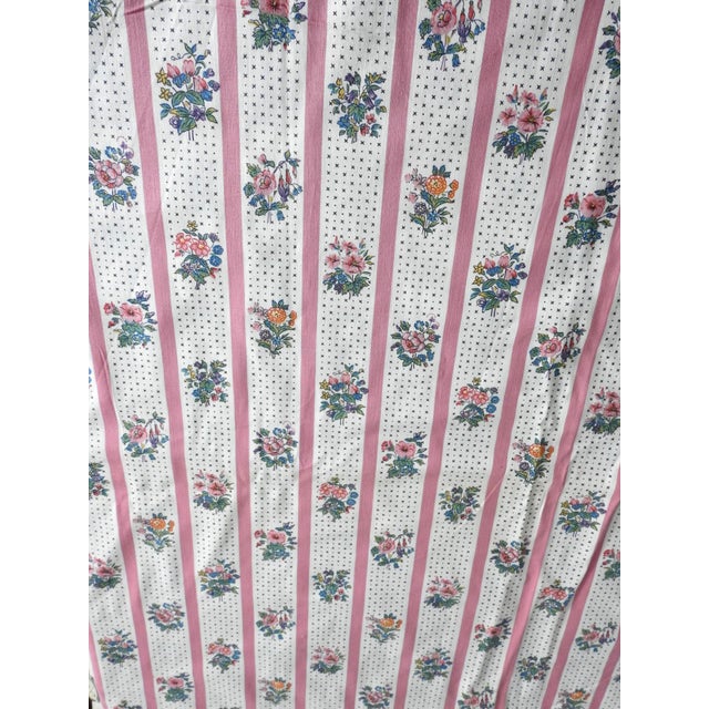 Rare Antique Morton Sundour Upholstery Fabric Chartsworth 5 Yards Floral 1920s For Sale - Image 11 of 17