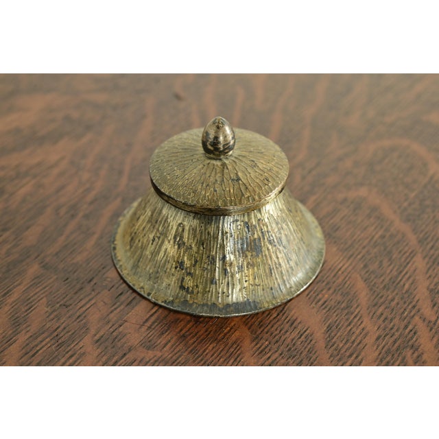 Roycroft Roycroft Arts & Crafts Brass Over Copper Inkwell, Circa 1920s For Sale - Image 4 of 11