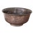 Vintage Copper Bowl With Etched Exterior Design For Sale