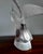 46 x 25 cm - Heavy frosted and polished satin-finish lead crystal with signature 'Lalique ® France' to the base A...