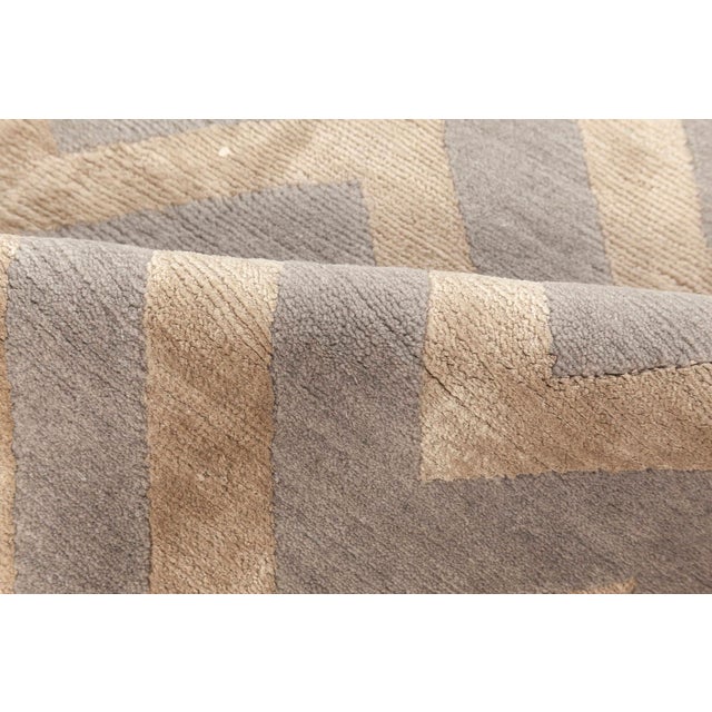 Contemporary rocky peaks geometric rug by Doris Leslie Blau Size: 4'11" × 8'7" (149 × 261 cm). This modern rug combines...