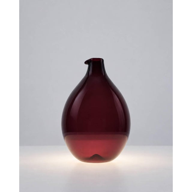 Pullo vase, model 2601, designed by timo sarpaneva for iittala in finland in the early 1950s. made of blown glass in a...