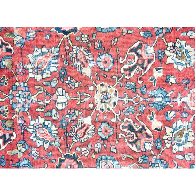 Early 20th Century Persian Heriz Rug For Sale - Image 12 of 15