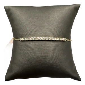 Trendy Diamond Bracelet in 14kt Yellow Gold - 0.51ctw Gh Si2-I1, 7"