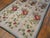 1890s White Ivory Floral Antique English Needlepoint Rug 5'9" X 12'8 Flatweave Wool Carpet For Sale - Image 4 of 4