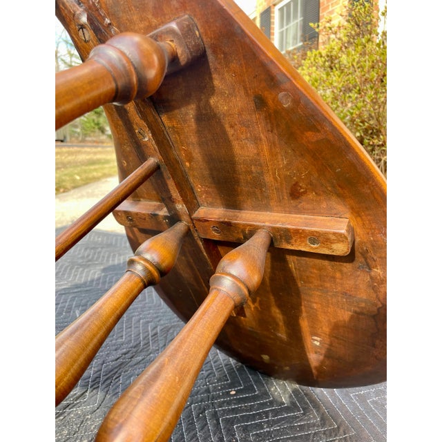 Pennsylvania Windsor Writing Chair Mid 20th Century For Sale - Image 9 of 12