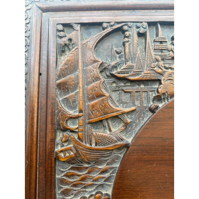 Early 20th Century Chinese Camphor Carved Wood Chest For Sale In Saint Louis - Image 6 of 17