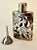 19th Century Sterling Silver Filigree Bottle with Sterling Perfume Funnel For Sale - Image 4 of 10