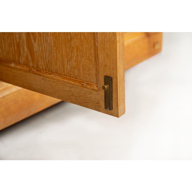 French Modernist Cerused Oak Sideboard Buffet Cabinet by Jean Claude Mahey For Sale - Image 16 of 18