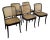Black Bentwood Chairs With Pigskin by Thonet Josef Hoffmann For Sale
