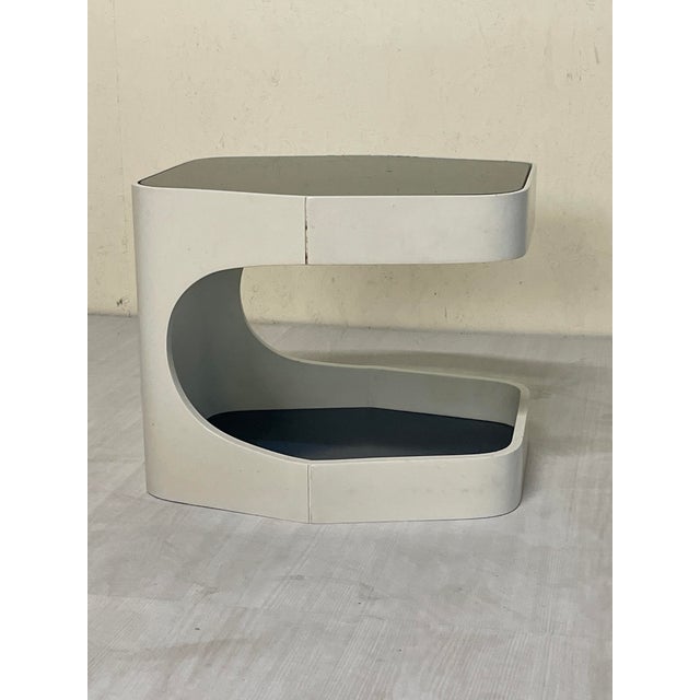 Gray Low Italian 2-Tier Coffee Table, 1970s For Sale - Image 8 of 14