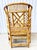 Vintage Brighton Pavilion Style Tortoiseshell Bamboo & Rattan Armchair For Sale - Image 4 of 11