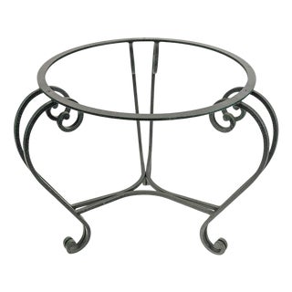 20th Century Wrought Iron Dining Table Base For Sale