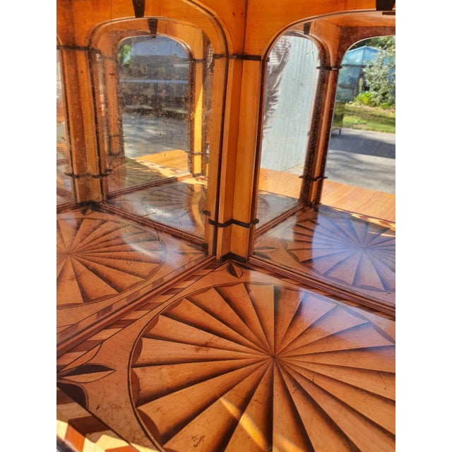 Biedermeier Secretary Desk in Cherrywood, Dresden, 1830 For Sale - Image 6 of 18