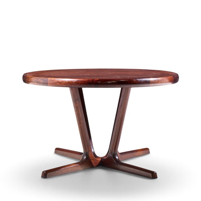 Interform Mid Century Rosewood Expanding Dining Table With 3 Leaves For Sale - Image 4 of 16